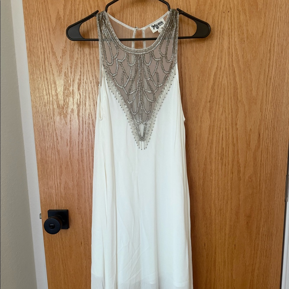 Show me your mumu white shift dress